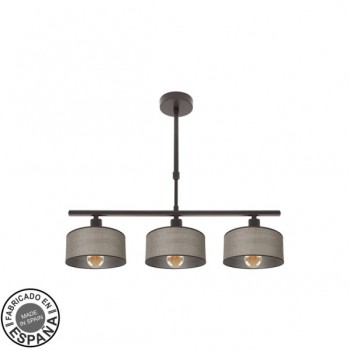 Distribuidor - Lâmpadas Diversas | Lâmpadas Modernas | LAMPARA GILDA 3XE14 MARRON REGX55X14 CM Ref: 190353002